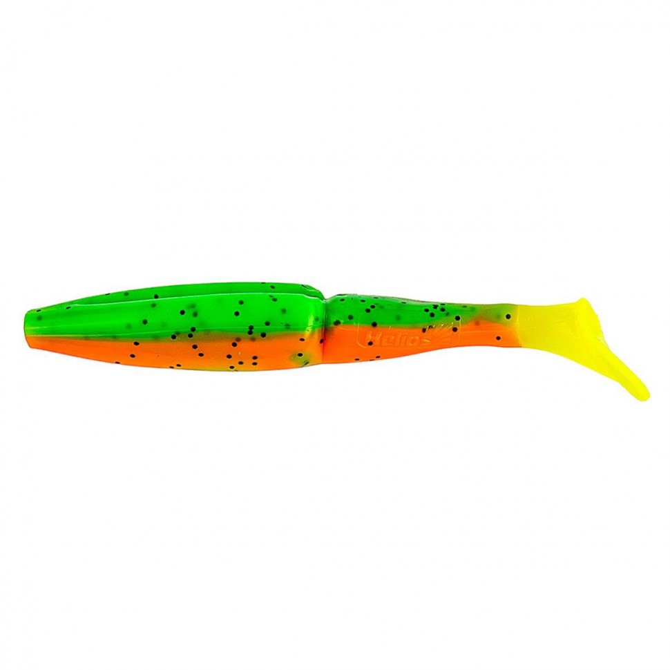 Виброхвост Helios Guru 3,0"/7,62 см, цвет Pepper Green & Orange LT 9 шт HS-29-032 , 